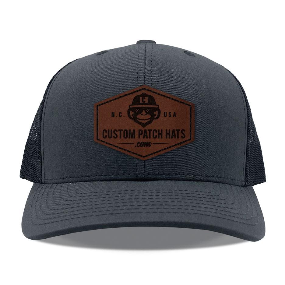 DIY Custom Hats with Leather Patches 
