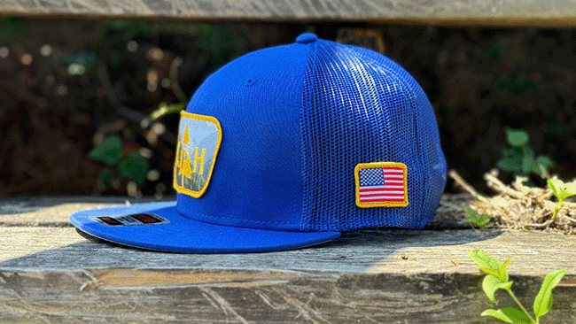 American Flag Patch On Otto Cap Trucker