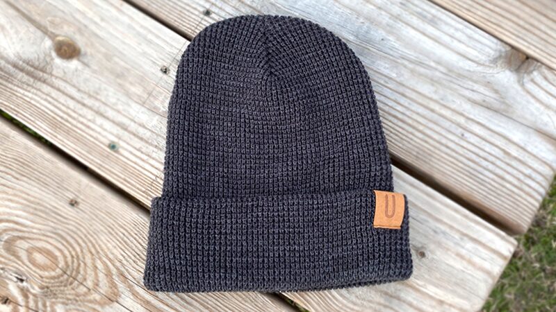 Custom Beanie with Suede Label