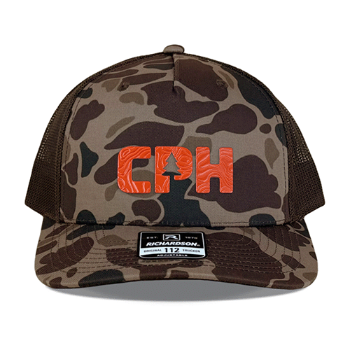 Custom 112PFP Duck Camo Rubber Logo Transfer Hat