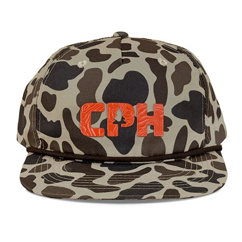 Custom Rubber Patch Logo Lost Hat Co Goat Rope Camo